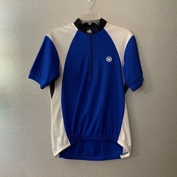 🟢3 for $20 CANARI Cycling Jersey Short Sleeve 1/4 Zip 4 Pockets Men’s Sz  Large - Picture 2 of 9
